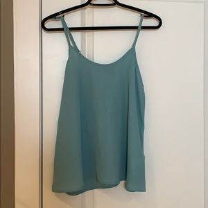 Light Blue Chiffon Flowy Tank